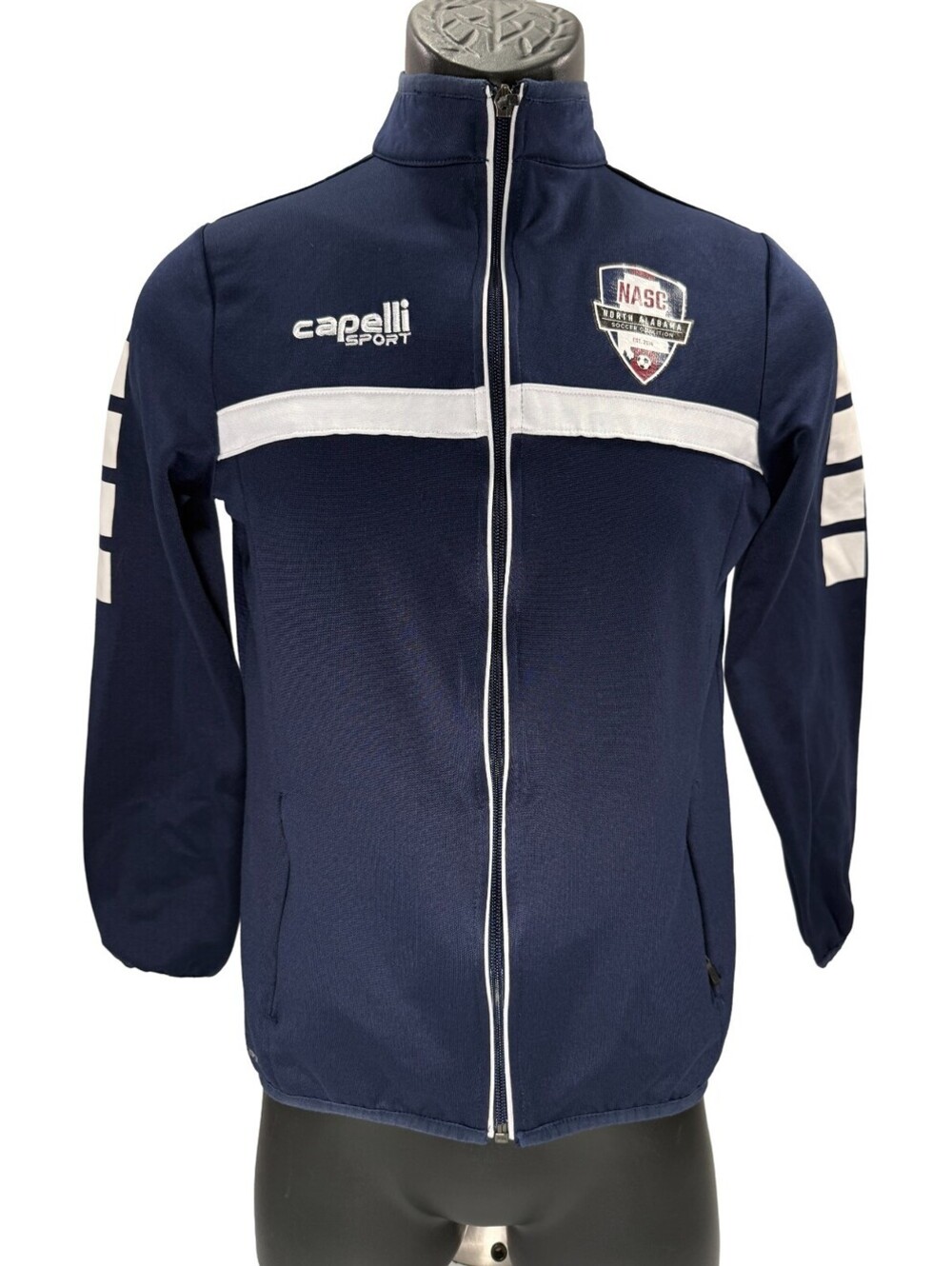 NASC North Alabama SC Capelli Sport Youth Large Navy Athletic Soccer Team Jacket